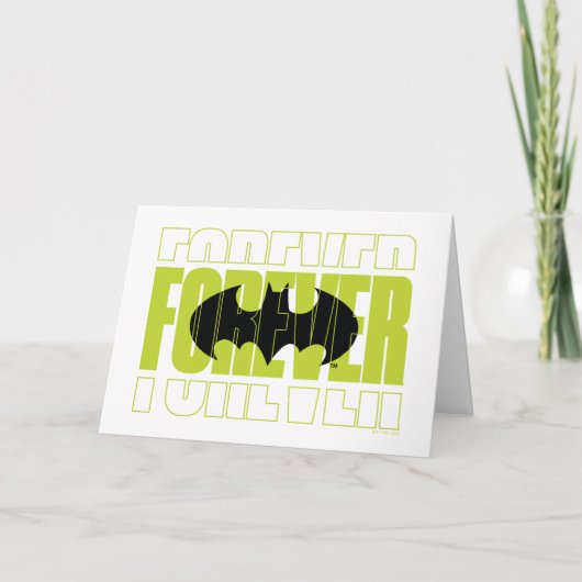 Forever Batman Typografie Symbool Grafisch Kaart (Voorkant)