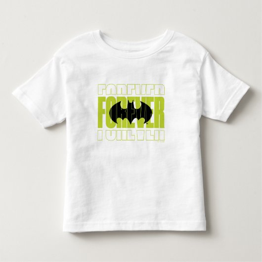 Forever Batman Typografie Symbool Grafisch Kinder Shirts (Voorkant)