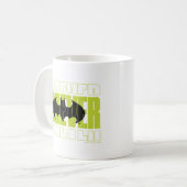Forever Batman Typografie Symbool Grafisch Koffiemok (Voorkant links)