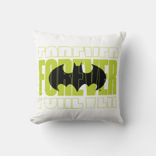 Forever Batman Typografie Symbool Grafisch Kussen