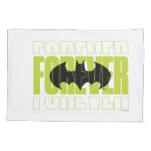 Forever Batman Typografie Symbool Grafisch Kussensloop (Achterkant)