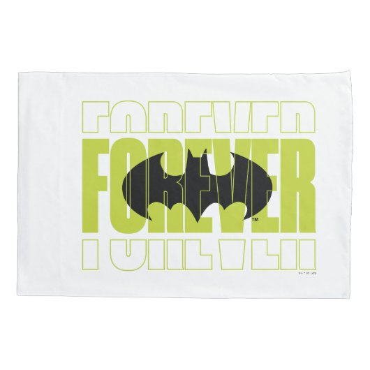 Forever Batman Typografie Symbool Grafisch Kussensloop (Achterkant)
