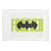 Forever Batman Typografie Symbool Grafisch Kussensloop (Voorkant)