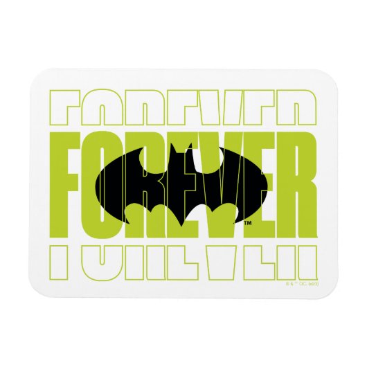 Forever Batman Typografie Symbool Grafisch Magneet (Horizontaal)