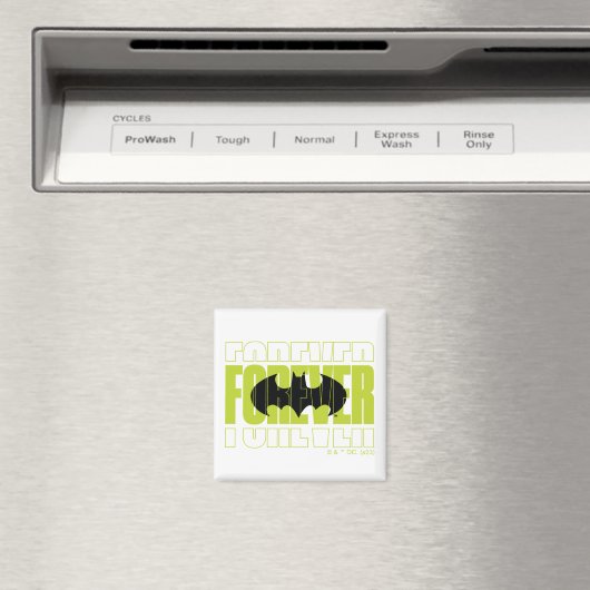 Forever Batman Typografie Symbool Grafisch Magneet (Insitu (Vaatwasser))