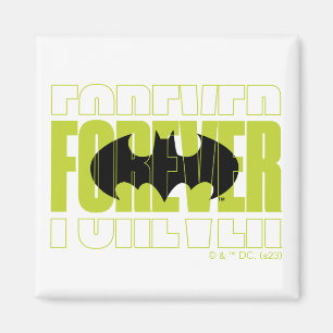 Forever Batman Typografie Symbool Grafisch Magneet