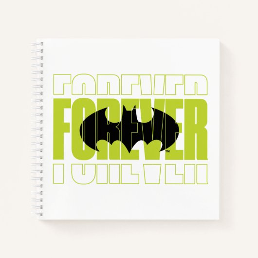 Forever Batman Typografie Symbool Grafisch Notitieboek (Voorkant)