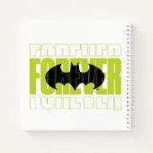 Forever Batman Typografie Symbool Grafisch Notitieboek (Achterkant)