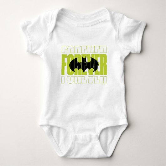 Forever Batman Typografie Symbool Grafisch Romper (Voorkant)