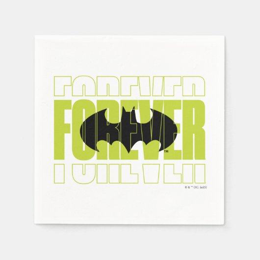 Forever Batman Typografie Symbool Grafisch Servet (Voorkant)