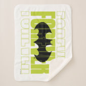 Forever Batman Typografie Symbool Grafisch Sherpa Deken (Voorkant)
