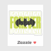 Forever Batman Typografie Symbool Grafisch Sticker (Vel)