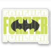 Forever Batman Typografie Symbool Grafisch Sticker (Voorkant)