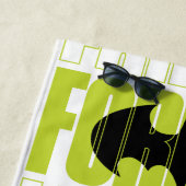 Forever Batman Typografie Symbool Grafisch Strandlaken (In situ)