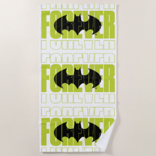 Forever Batman Typografie Symbool Grafisch Strandlaken