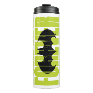 Forever Batman Typografie Symbool Grafisch Thermosbeker