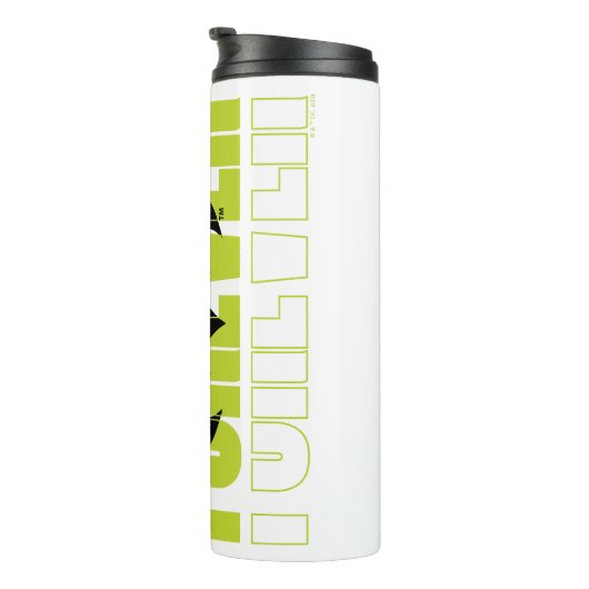 Forever Batman Typografie Symbool Grafisch Thermosbeker (Geroteerd rechts)