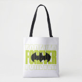 Forever Batman Typografie Symbool Grafisch Tote Bag (Voorkant)