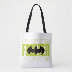 Forever Batman Typografie Symbool Grafisch Tote Bag