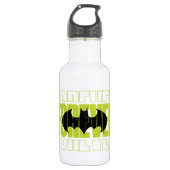 Forever Batman Typografie Symbool Grafisch Waterfles (Voorkant)