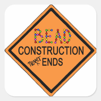 Forever Beading Vierkante Sticker