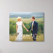 Forever Began Persoonlijke Foto Verpakt Canvas (Voorkant)