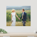 Forever Began Persoonlijke Foto Verpakt Canvas<br><div class="desc">Bewaar de kostbare momenten met een gepersonaliseerd wanddecor. Het is een geweldig cadeau!</div>