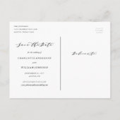 Forever Begins Save the Date Foto Briefkaart (Achterkant)