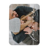Forever Begins Save the Date Photo Magnet Magneet (Verticaal)