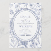 Forever Begins Today Wedding Invitation Kaart (Voorkant)