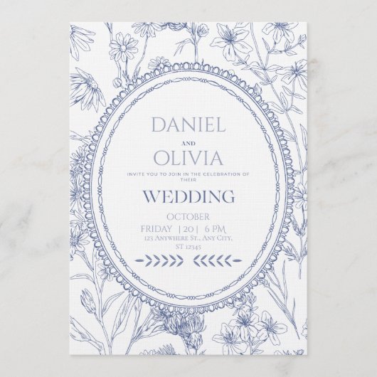 Forever Begins Today Wedding Invitation  Kaart (Voorkant)