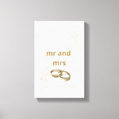 Forever Begins Today - Wedding Wall Art Canvas Afdruk (Voorkant)