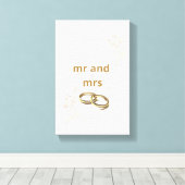 Forever Begins Today - Wedding Wall Art Canvas Afdruk (Insitu (Houten vloer))