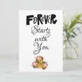 Forever begint bij je Kaart (Staand voorkant)