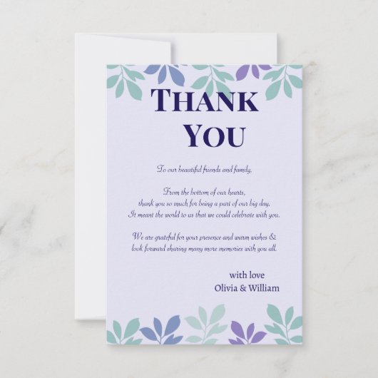 Forever Begint Hier: Een bruiloft Bedankkaart (Voorkant)