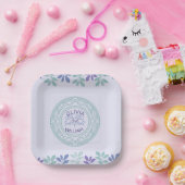 Forever Begint Hier: Een bruiloft Papieren Bordje (Feest)