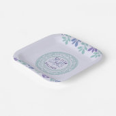 Forever Begint Hier: Een bruiloft Papieren Bordje (Gebogen)