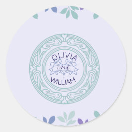 Forever Begint Hier: Een bruiloft Ronde Sticker