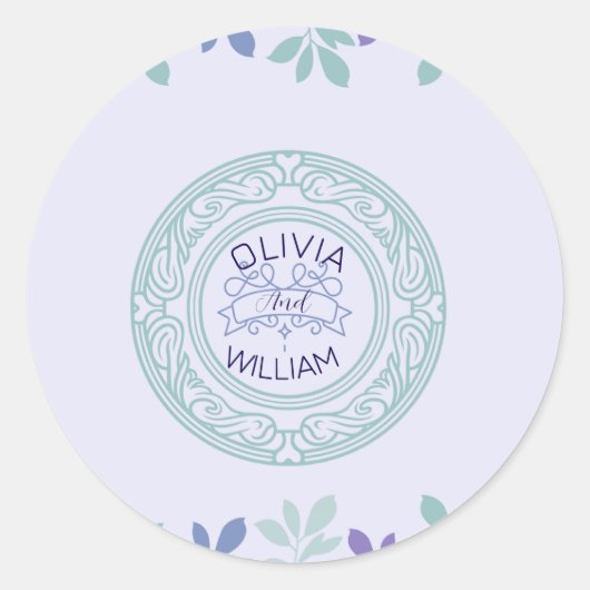 Forever Begint Hier: Een bruiloft Ronde Sticker (Voorkant)