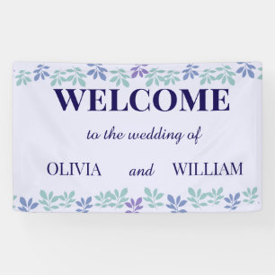 Forever Begint Hier: Een bruiloft Spandoek