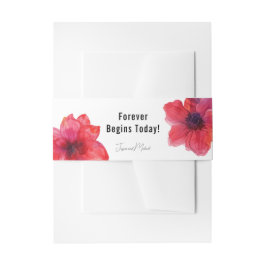 Forever Begint Vandaag Anemone Dreamscape Bruiloft Uitnodigingen Wikkel