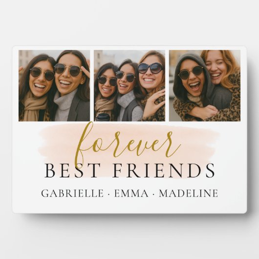 Forever Best Friends Fotocollage Vriendschap Gift Fotoplaat (voorkant)