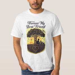 Forever Bond Paw Print  Pet Lover T-shirt