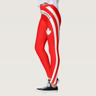 FOREVER CANADA (witte esdoorn op rood) Leggings