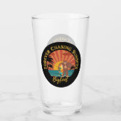 Forever Chasing Zonsondergangen Bigfoot Surfing Be Glas (Achterkant)