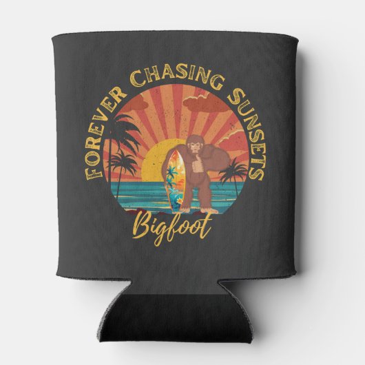 Forever Chasing Zonsondergangen Bigfoot Surfing Zw Blikjeskoeler (Achterkant)