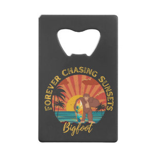 Forever Chasing Zonsondergangen Bigfoot Surfing Zw Creditkaart Flessenopener