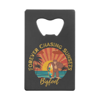 Forever Chasing Zonsondergangen Bigfoot Surfing Zw Creditkaart Flessenopener