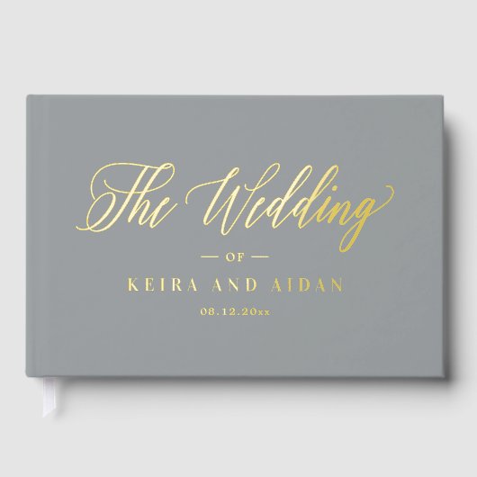 Forever Classic Wedding Bewerkbare kleur Gastenboek (Voorkant)