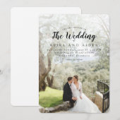 Forever Classic Wedding Kaart (Voorkant / Achterkant)